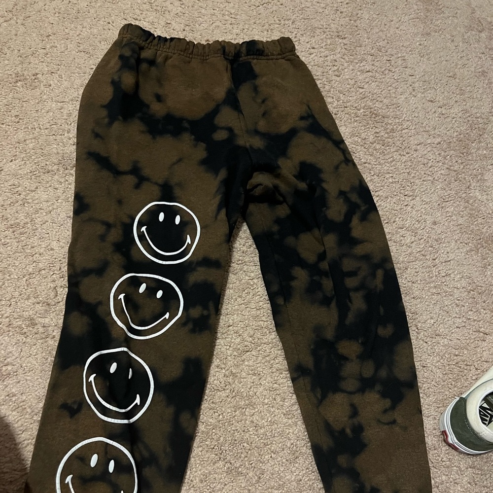 Smiley Face Sweat Pants from Pacsun